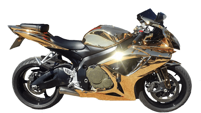 gold plated bike