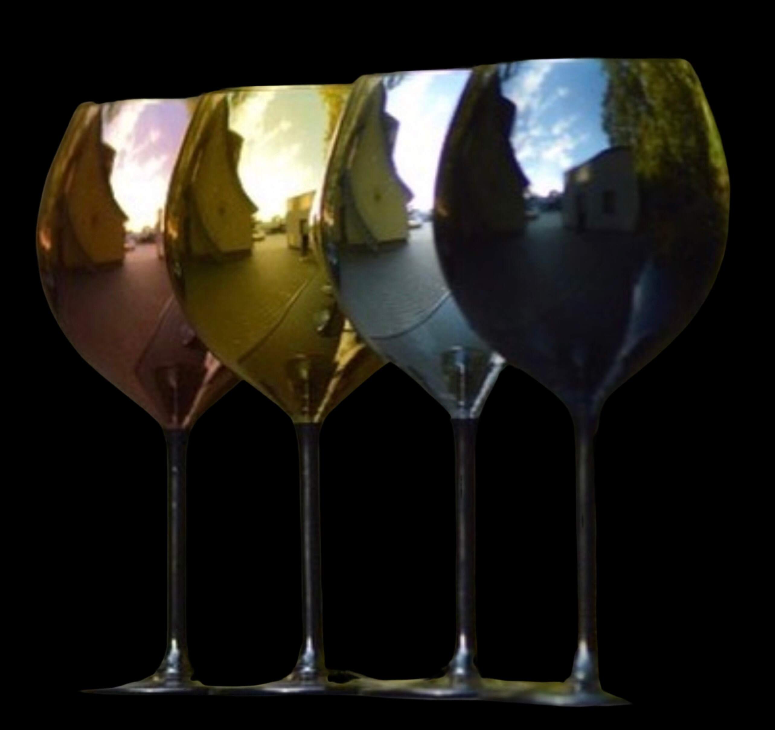metalizuotos vyno taurės
